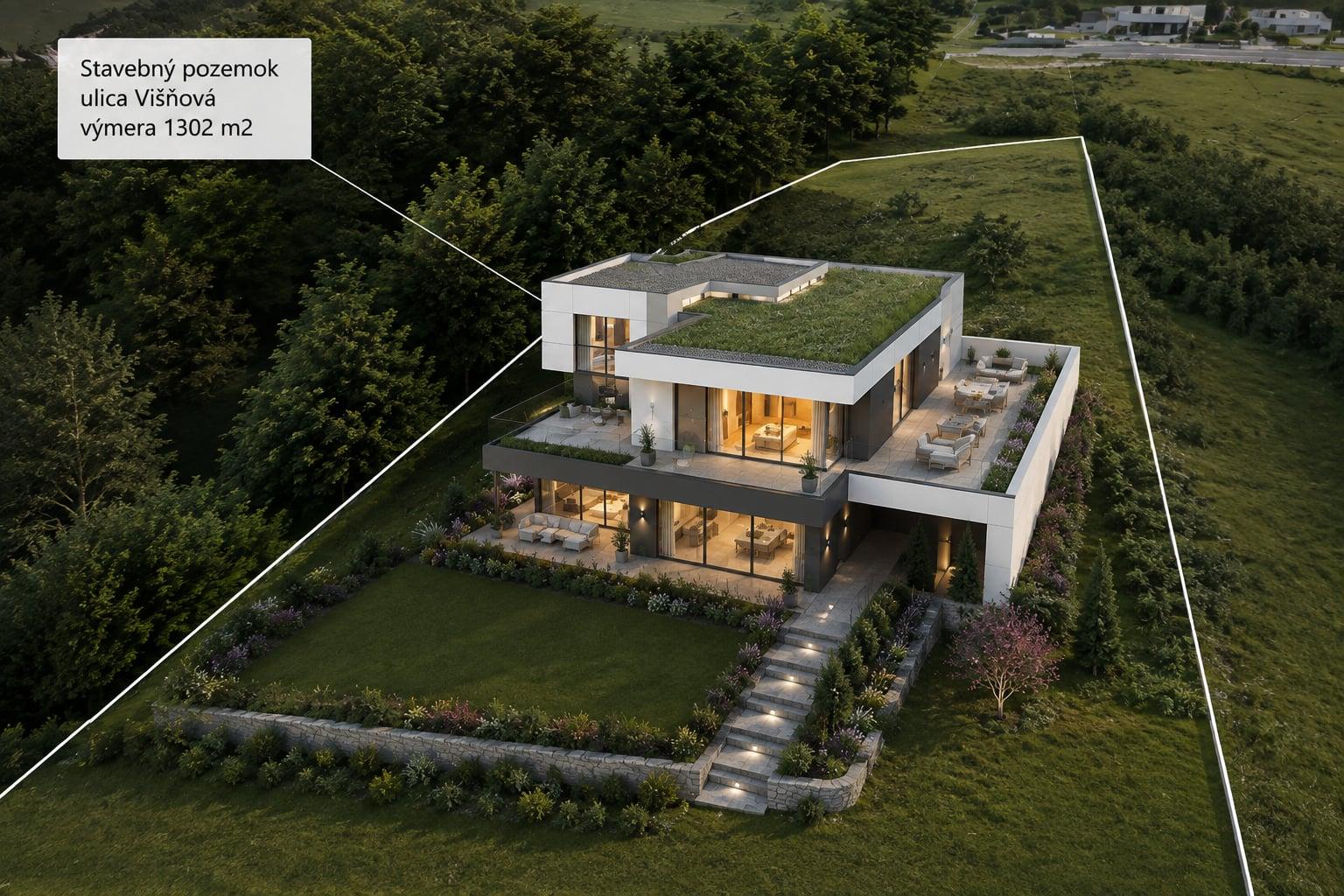 EXKLUZÍVNA PONUKA Nová Dubnic - Stavebný pozemok pod lesom s projektom domu - Medové lúky