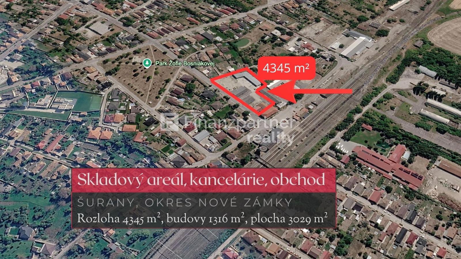 Sklad, výroba, pozemok, 4345 m², Šurany, okres Nové Zámky