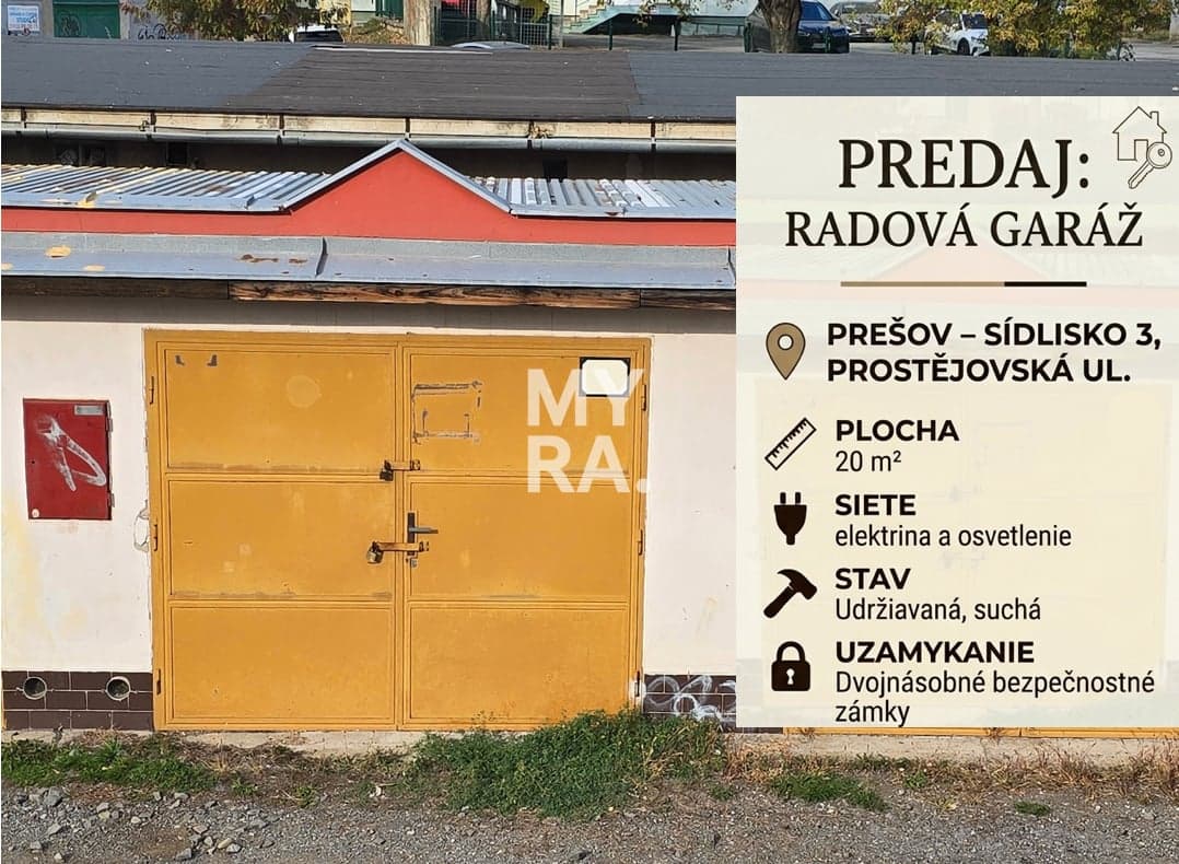 Garáž na Sídlisku III. v Prešove