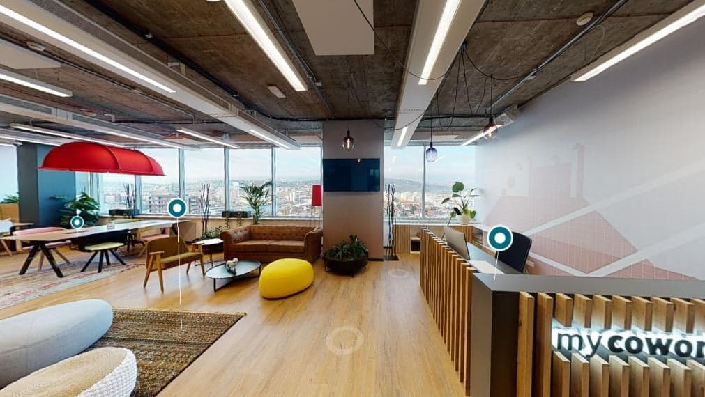 COWORKING kancelárie na prenájom, MYHIVE – VIVO/POLUS TOWER – fotka 2