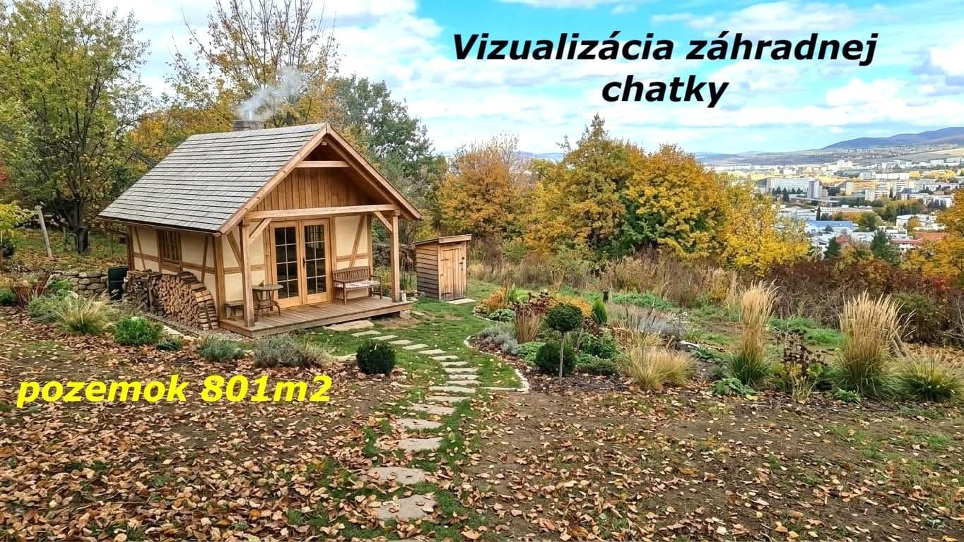 Slnečný pozemok s chatkou, alebo postavenie novej záhradnej chatky, Mobilného domu, alebo pestovanie BIO produktou