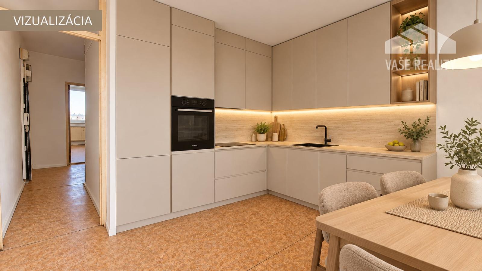 3-izbový byt v Piešťanoch, 74m2 - viac priestoru pre vašu rodinu