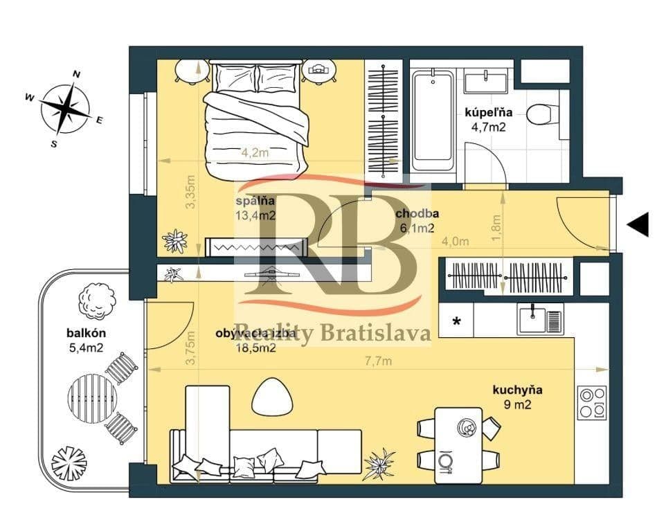 Predaj 2i bytu v projekte ZWIRN 3 - centrum mesta