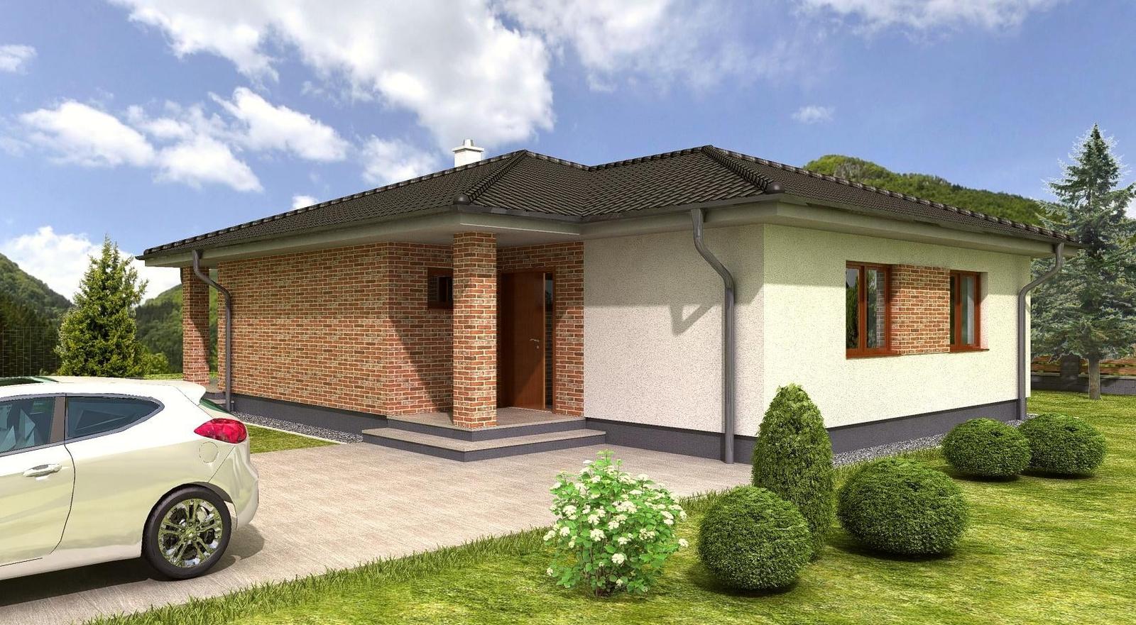 PRESVETLENÝ MODERNÝ BUNGALOV