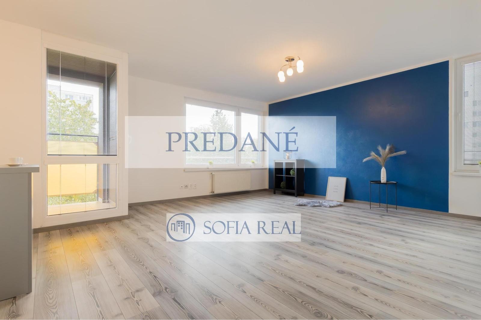 PREDANÉ: priestranný 2-izbový byt; parkovanie; loggia; Podunajské Biskupice - Vrakunská ul.