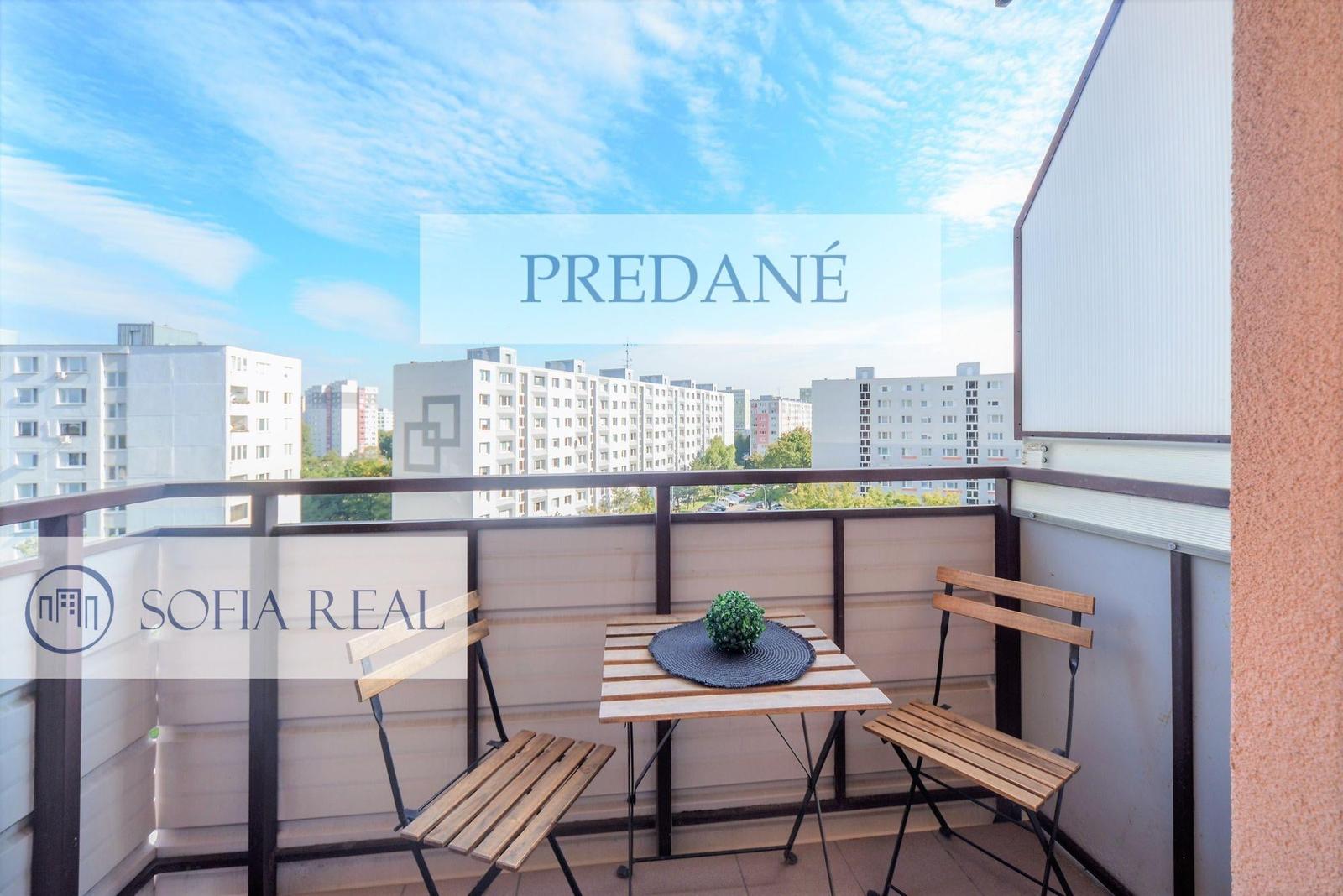 PREDANÉ: tehlový a zariadený 1-izbový byt s BALKÓNOM, Vyšehradská ul. - Petržalka