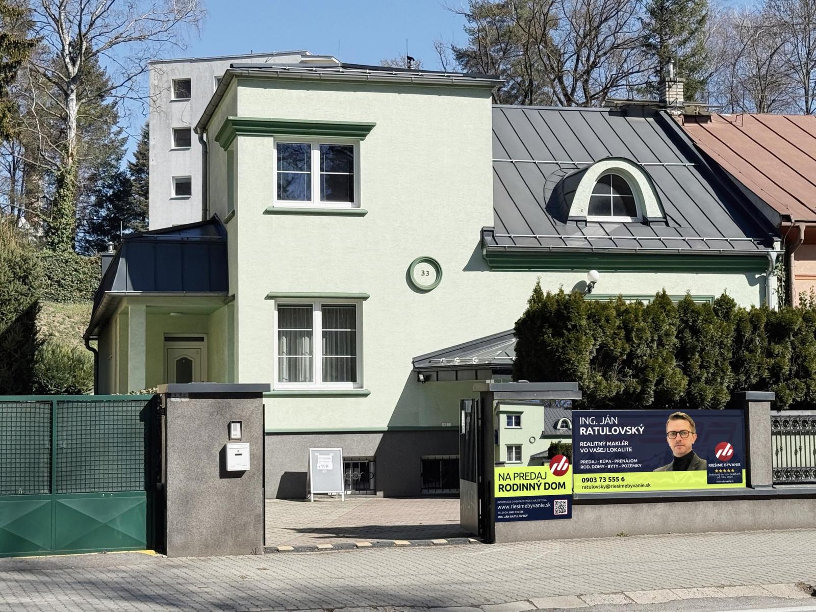 Polyfunkčná vila 1200 m2 | parkovanie | Žilina - Centrum