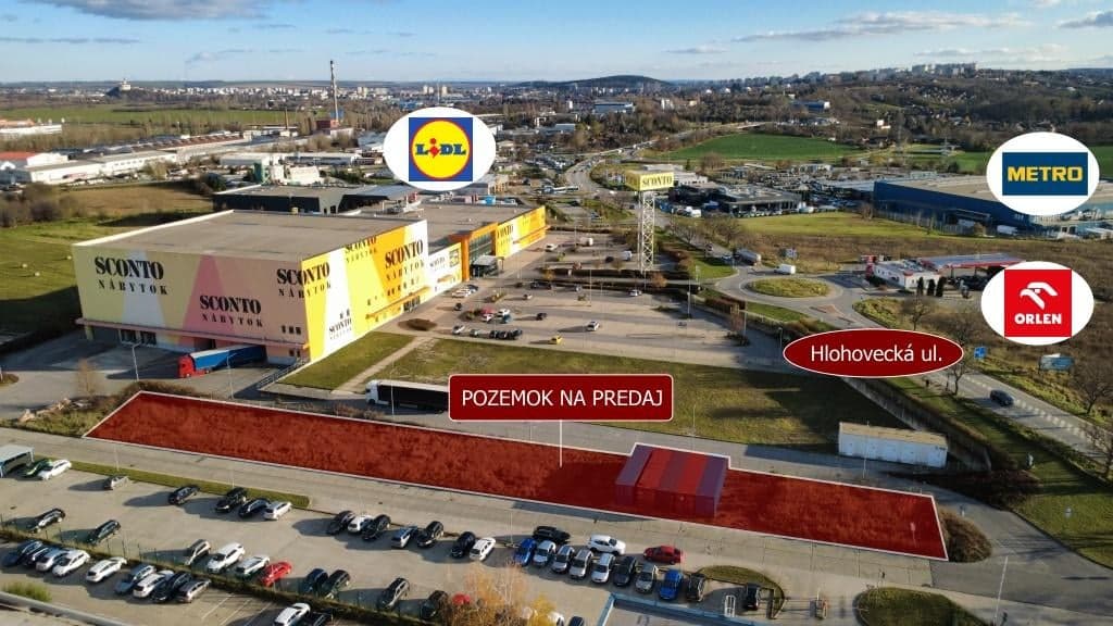 Pozemok na priemyselné účely v Nitre na predaj