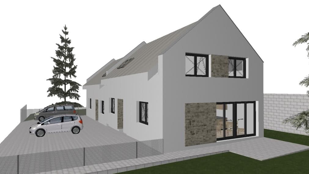 Stavebný pozemok so stavebným povolením a projektom na dvojdom