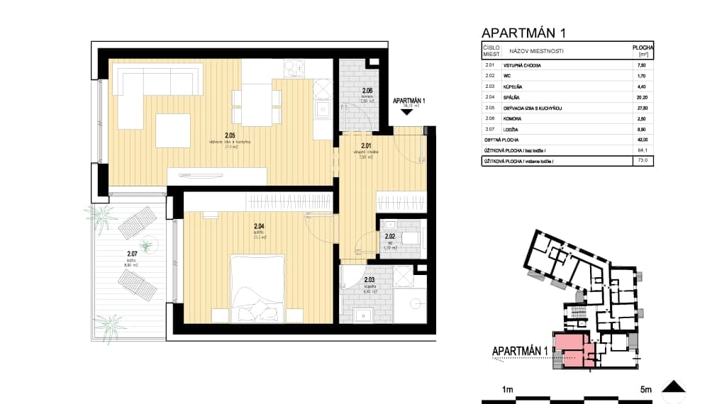 Apartmán 1