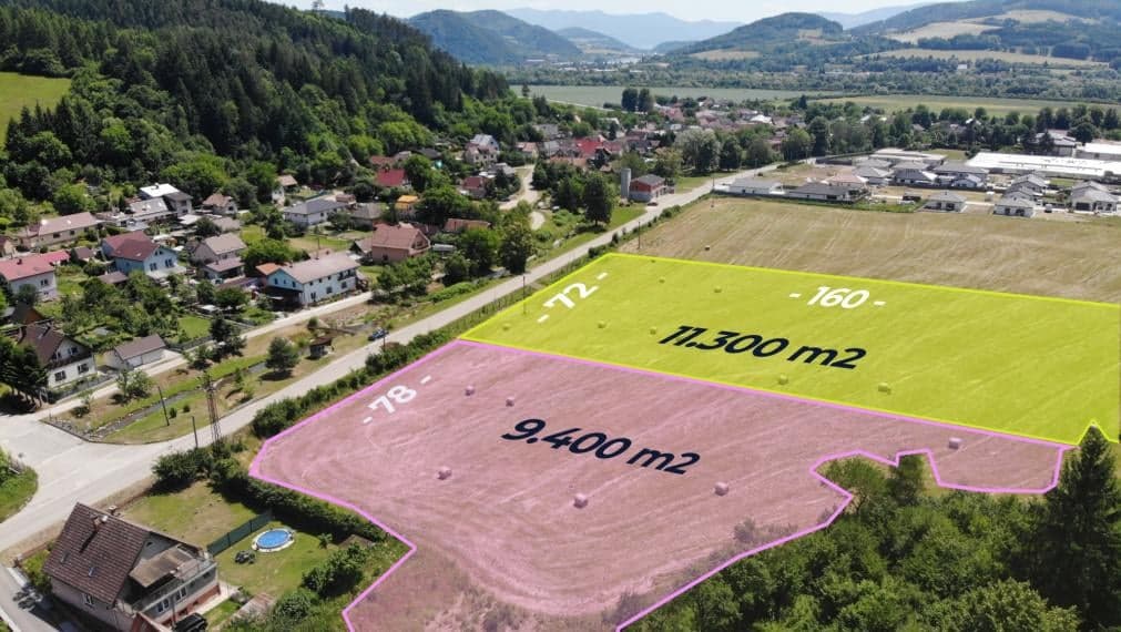 Pozemok na investíciu a development | 9.400 m2 | Svederník | okr. Žilina