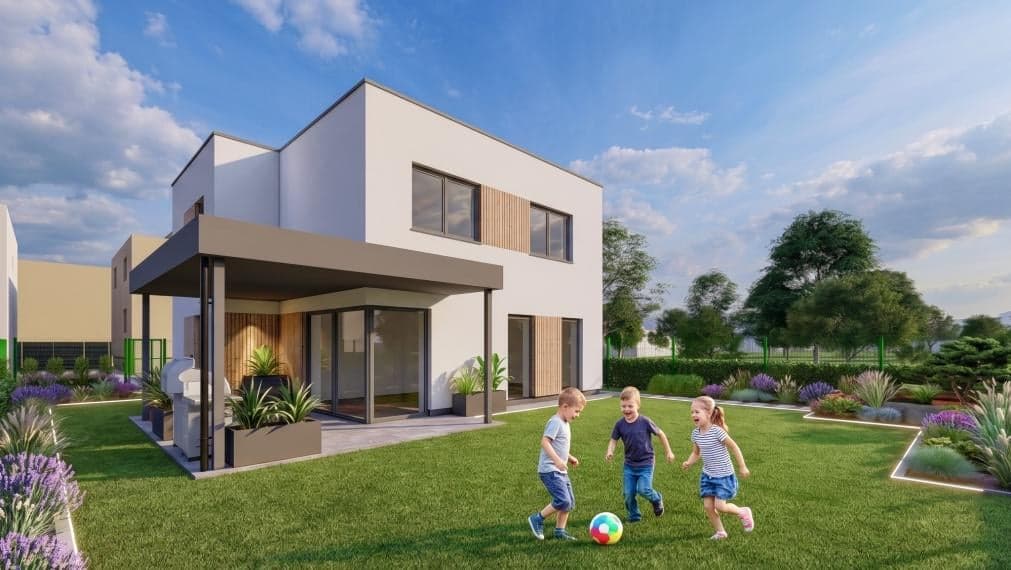 4-izb. RD novostavba | 446 m2 pozemok | 132 úžit. plocha | Žilina - Bánová