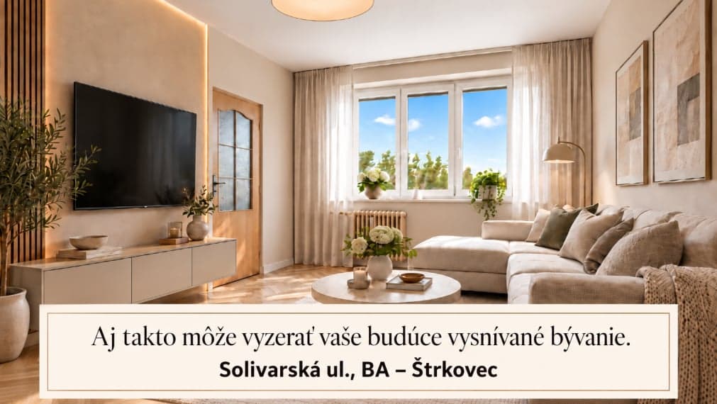 2,5-IZBOVÝ BYT S LOGGIOU NA ŠTRKOVCI | SOLIVARSKÁ ULICA | 61,5 m²